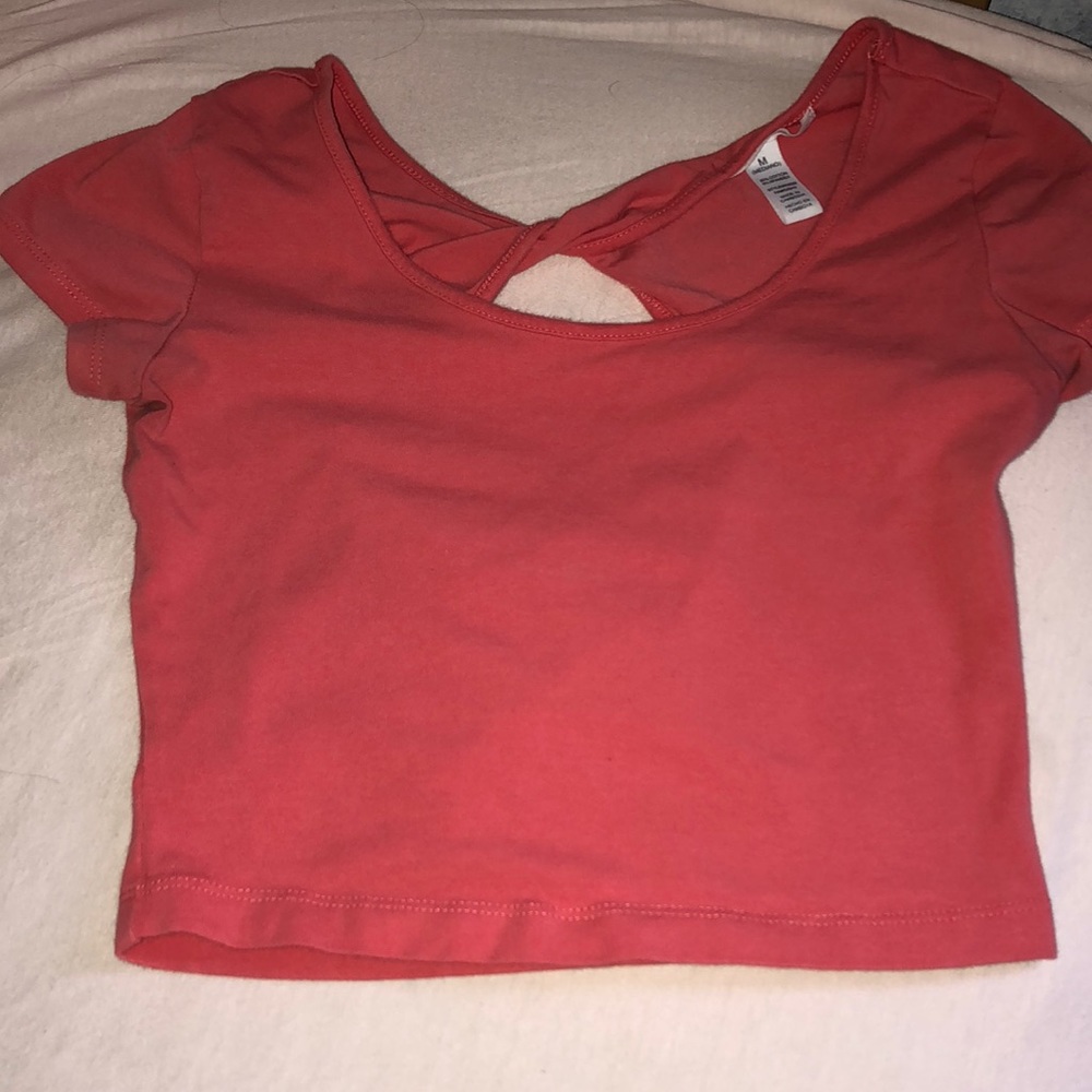 Open back crop top